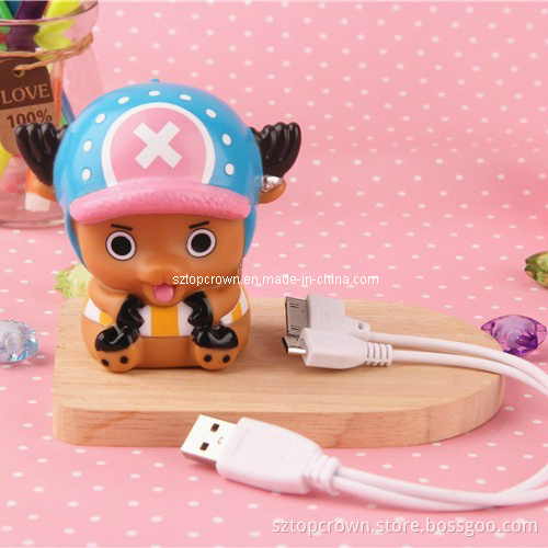 Popular One Piece Cute Cartoon Portable Travel Charger Battery, Power Bank